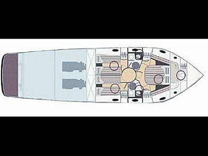 Hrvaška charter in jadranje - Motorna ladja - Mondial 54 (code:NCP29) - Šibenik - Riviera Šibenik  - Hrvaška  - Mondial 54 (code:NCP29): 