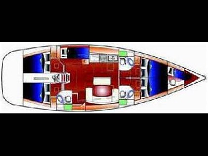Hrvaška charter in jadranje - Jadrnica - Beneteau Cyclades 50.5 (code:ULT13) - Kastel Gomilica - Riviera Split  - Hrvaška  - Beneteau Cyclades 50.5 (code:ULT13): 