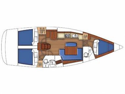 Hrvaška charter in jadranje - Jadrnica - Beneteau Oceanis 40 (code:ULT42) - Kastel Gomilica - Riviera Split  - Hrvaška  - Beneteau Oceanis 40 (code:ULT42): 