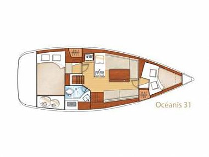 Hrvaška charter in jadranje - Jadrnica - Beneteau Oceanis 31 (code:ULT47) - Kastel Gomilica - Riviera Split  - Hrvaška  - Beneteau Oceanis 31 (code:ULT47): 