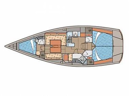 Hrvaška charter in jadranje - Jadrnica - Elan 40 (code:ELA 52) - Kastel Gomilica - Riviera Split  - Hrvaška  - Elan 40 (code:ELA 52): 