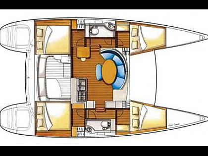 Hrvaška charter in jadranje - Katamaran - Lagoon 380 S2 (code:INT 15) - Sukošan - Riviera Zadar  - Hrvaška  - Lagoon 380 S2 (code:INT 15): 
