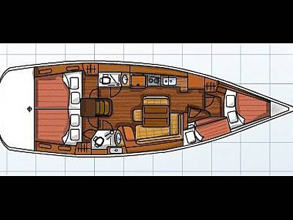 Hrvaška charter in jadranje - Jadrnica - Oceanis 43 (code:NAV 20) - Sukošan - Riviera Zadar  - Hrvaška  - Oceanis 43 (code:NAV 20): 